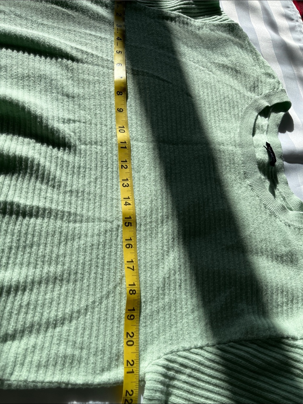 Talbots Soft Mint Ribbed Crewneck Sweater - Picture 9 of 9